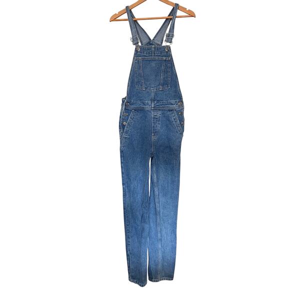 ASOS Design Distressed Denim Overalls Skinny Blue Womens US 4 - Picture 5 of 5